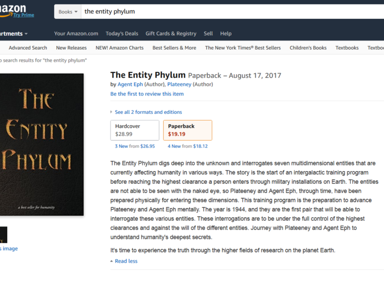 the entity phylum book order it now on amazon